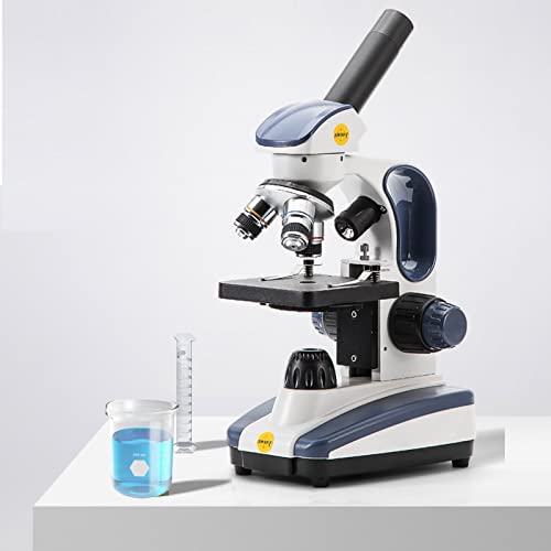SWIFT Compound Monocular Microscope SW200DL with 40X-1000X Magnification,  Dual Light, Precision Fine Focus, Wide-Field 25X Eyepiece and Cordless 