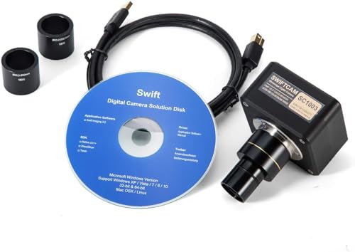 SWIFT 40X-2500X Trinocular Compound Microscope with 10MP Digital