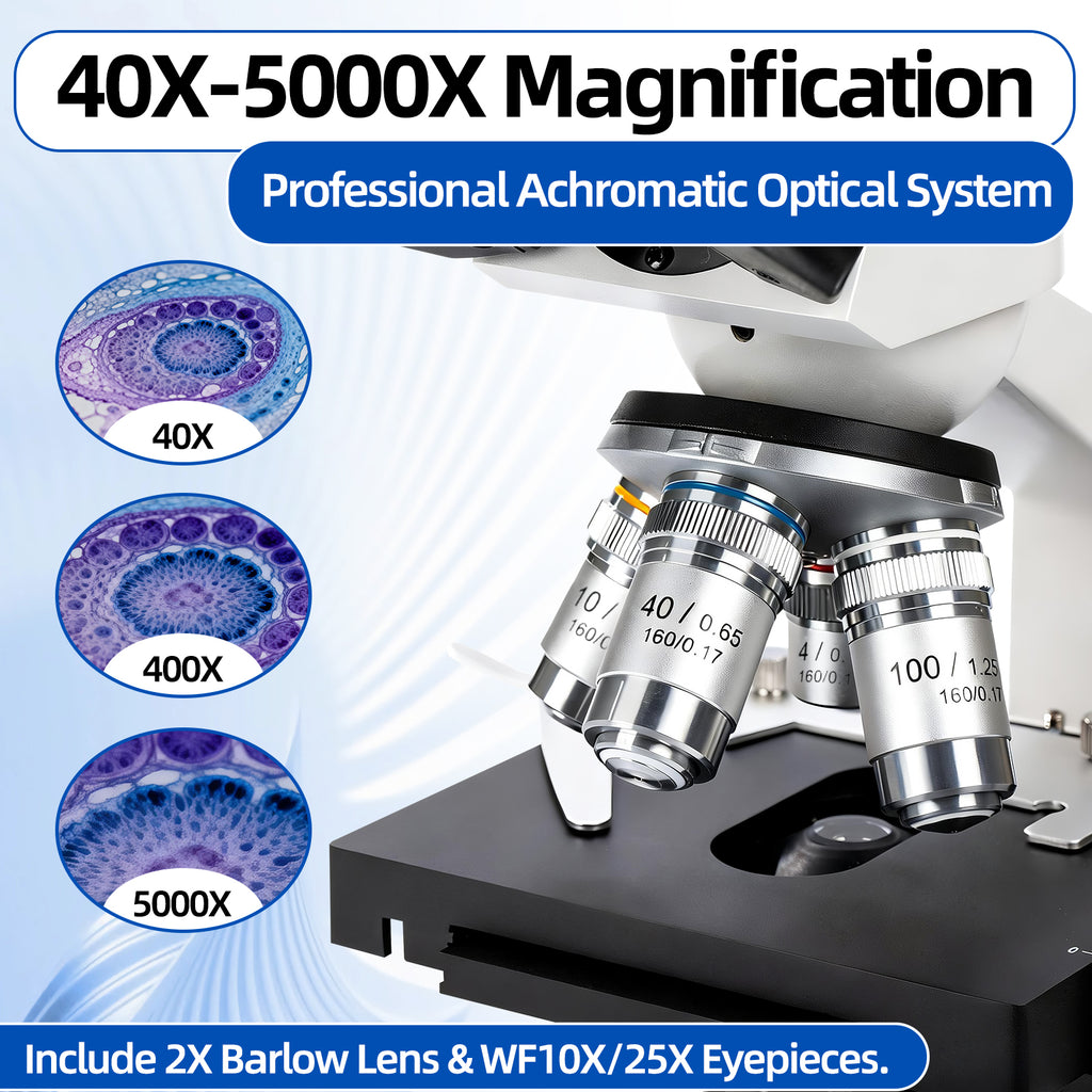 Microscope Model Sw SWIFT SW320T Trinocular Microscope 40X-5000X,Professional Lab Compound ...