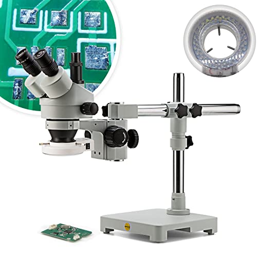 SWIFT S7 7X-45X Trinocular Stereo Microscope with Wide-Field 10X Eyepi ...