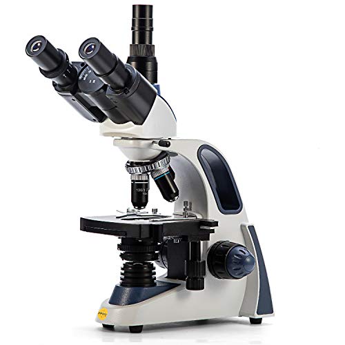 Swift SW400INF-B-CL Microscopio Binocular De Investigación – Aumentos 40X-2500X, Sistema Óptico Infinity, Etapa Mecánica