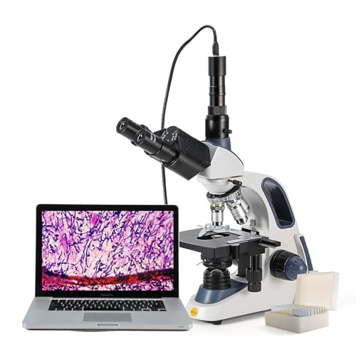 SWIFT Compound trinocular Microscope, 40X-2500X Digital Lab