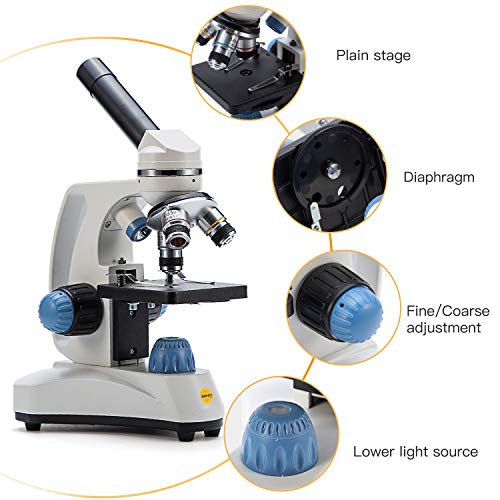 SWIFT Microscope SW150,Compound Student Microscope,40X-1000X,Monocular ...