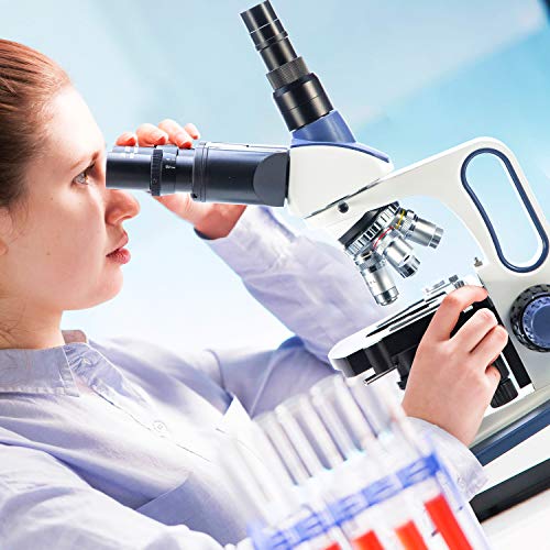 SWIFT Trinocular Compound Microscope SW350T,40X2500X Magnification,Si