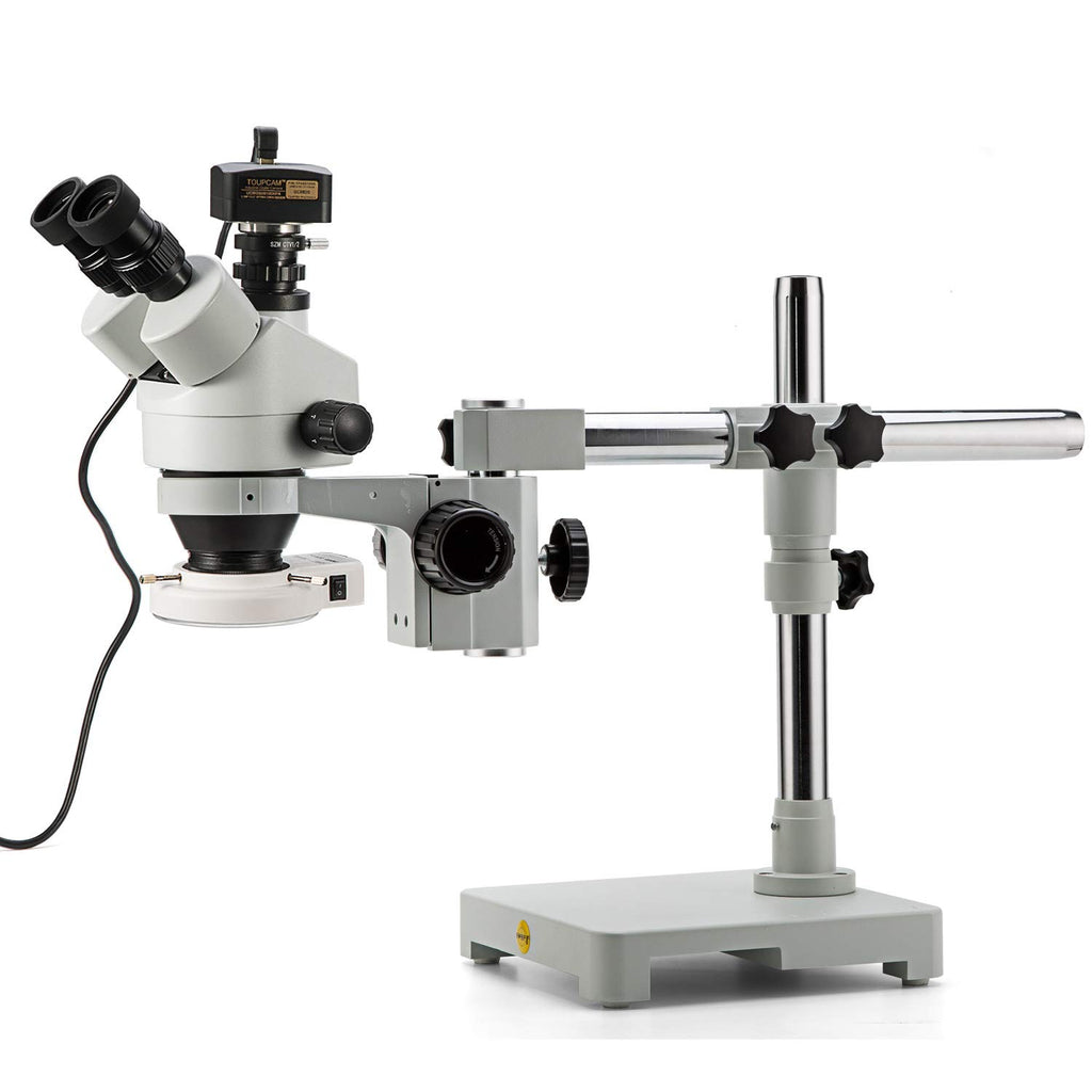 Swift Instruments Microscope SWIFT S7 7X-45X Trinocular Stereo Microscope with 5MP Digital Camera f ...
