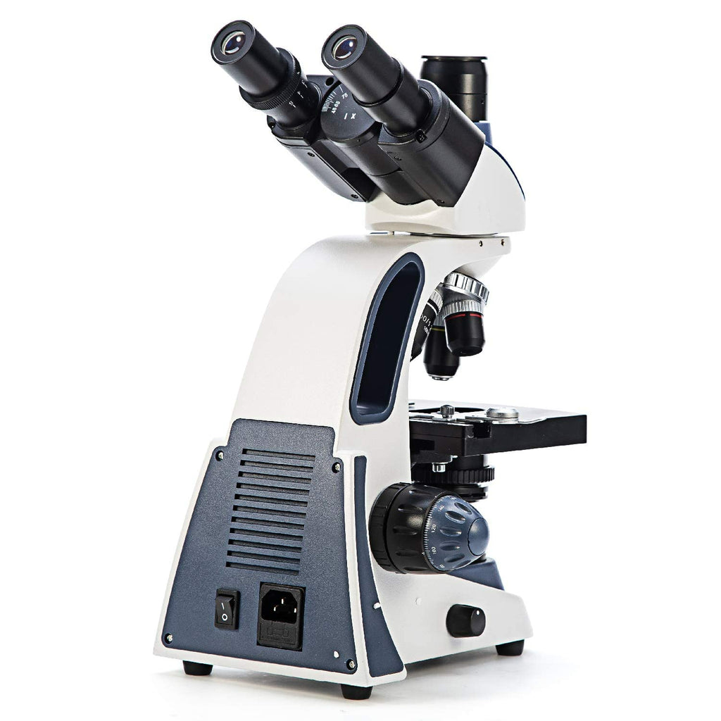 Swift SW380T 40X-2500X Magnification, Siedentopf Head, Research-Grade  Trinocular Microscope Compound Lab with Wide-Field 10X/25X Eyepieces,  Mechanical ...